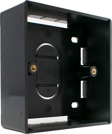 electric back box|black surface mounted back box.